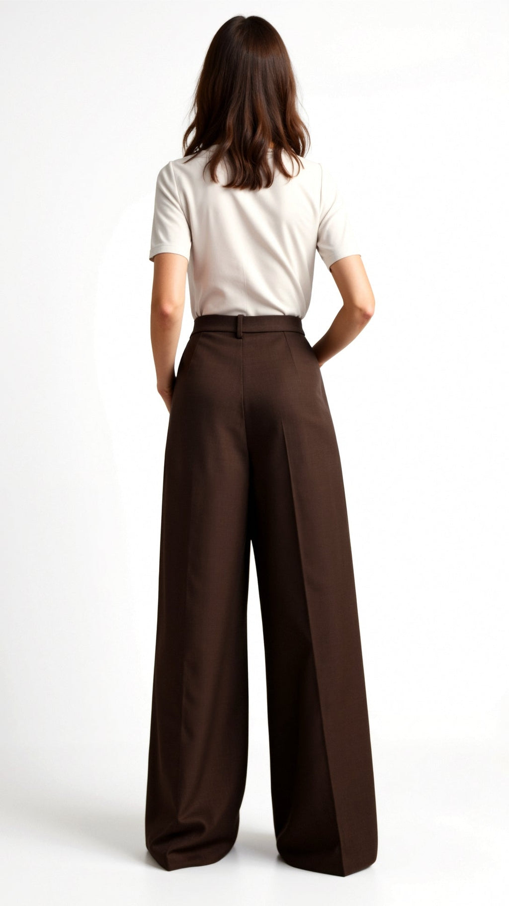 Tailored Wide-Leg Trousers with Refined Draping