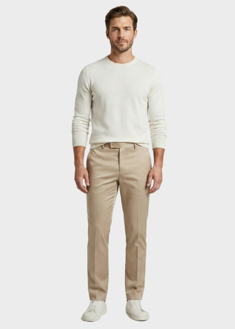 Zayé - Tailored Stretch Cotton Trousers