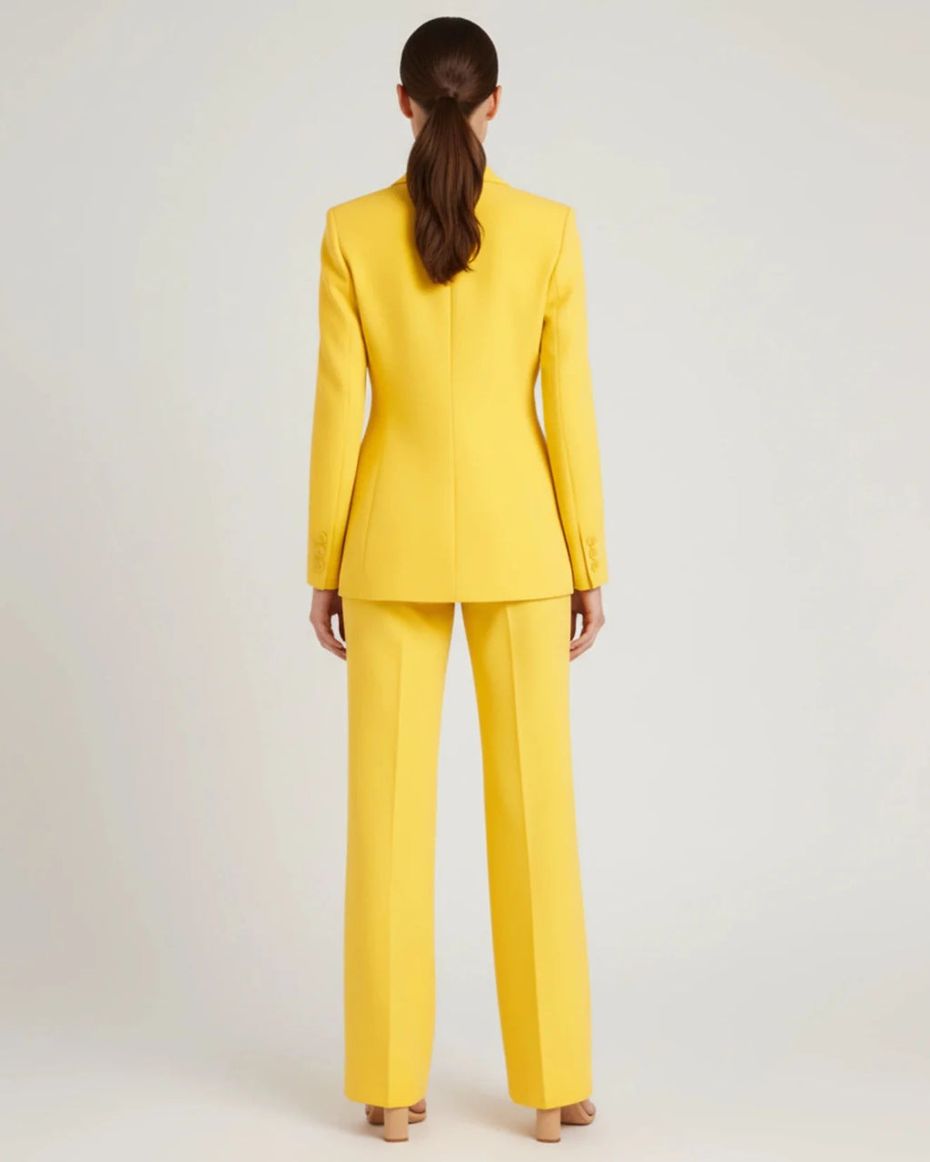 Tailored Wide-Leg Suit Set